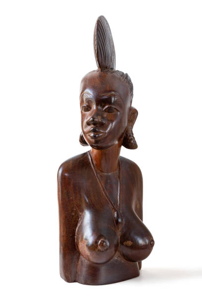 istock African Handmade Ethnic Wooden Statue 1140607743