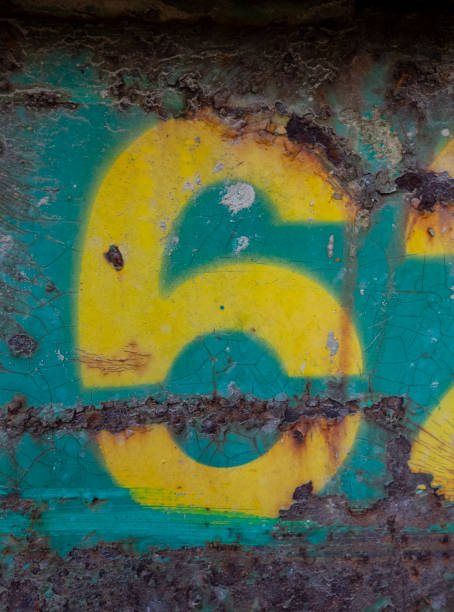 istock Written Wording in Distressed State Typography Found Number 6 1140608230