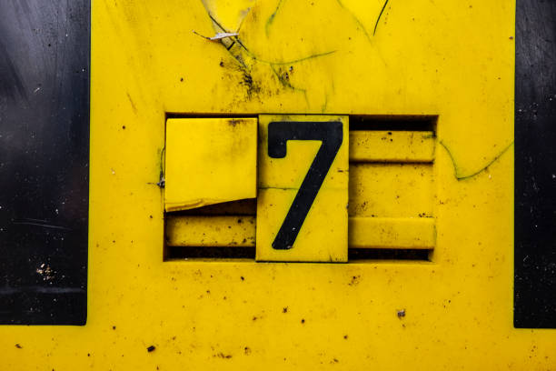 istock Written Wording in Distressed State Typography Found Number 7 1140608425