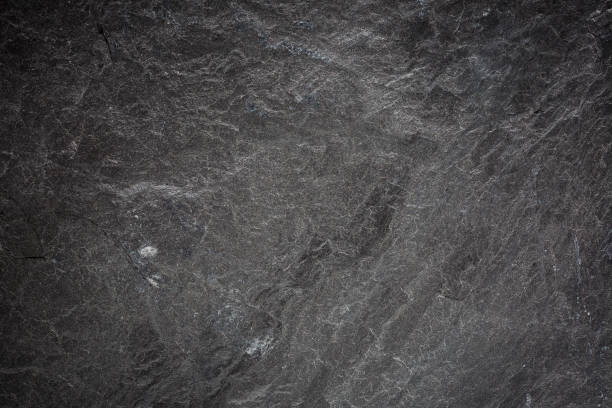istock Dark gray and black slate texture or background 1140608526