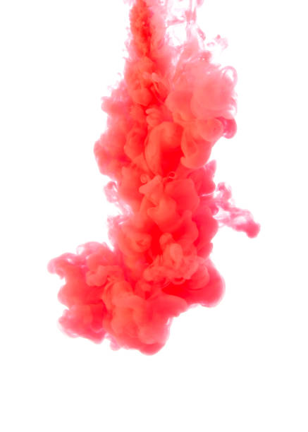 istock Red, pink ink in water, abstract background 1140608853
