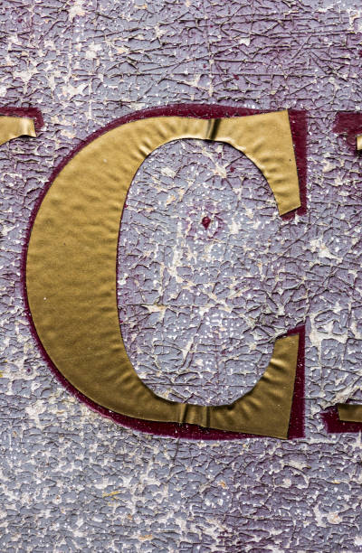 istock Written Wording in Distressed State Typography Found Letter C 1140611261