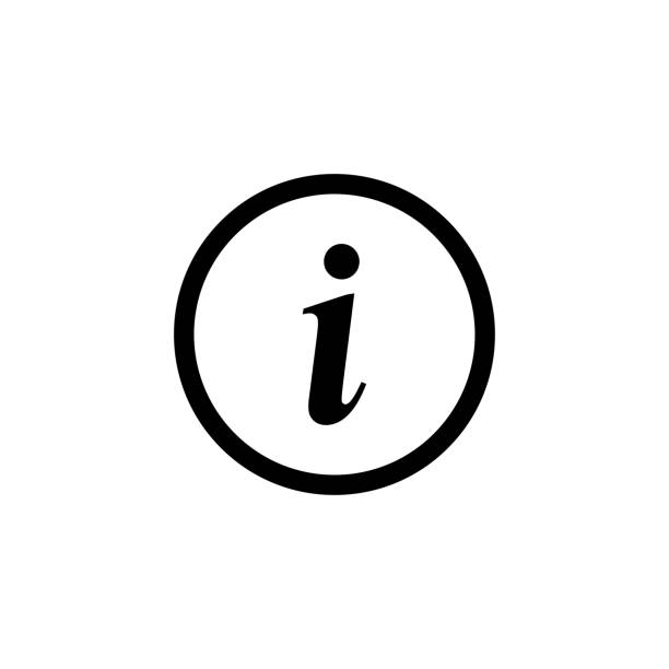 иллюстрация значка вектора информационного символа. значок вектора информационного знака. - гид stock illustrations