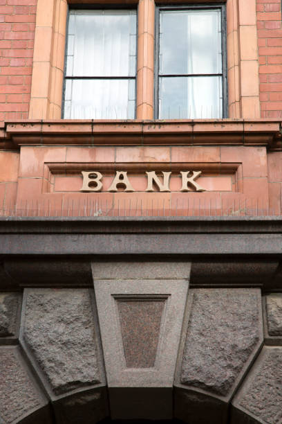 istock Bank Sign on Building 1140614179