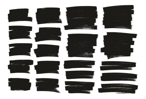 bildbanksillustrationer, clip art samt tecknat material och ikoner med tagging marker medium bakgrund kort hög detalj abstrakt vektor bakgrund mix set 118 - borsta