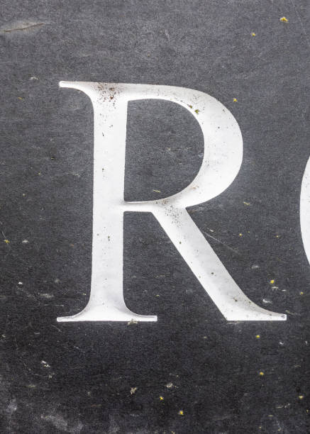 istock Written Wording in Distressed State Typography Found Letter R 1140616788