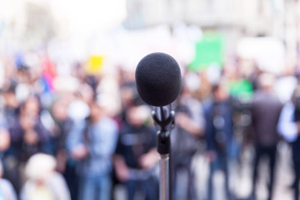 istock Protest or political rally 1140618665