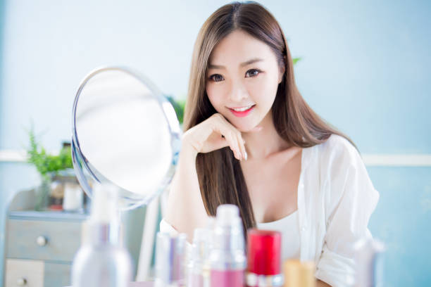 istock Beauty woman look mirror 1140619333