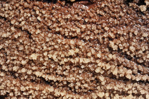 istock Texture of crystallized pieces of salt. 1140622340
