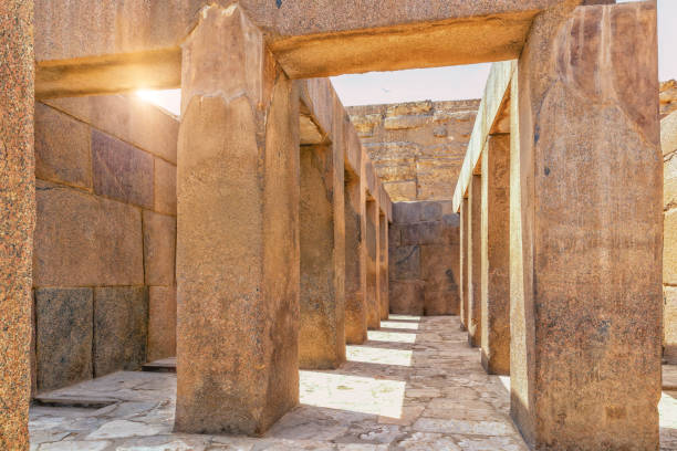 istock Giza Temple near the Great Sphinx,  view from inside, Egypt 1140623566