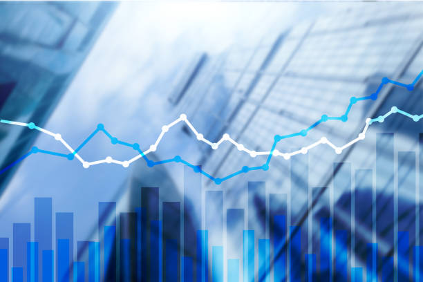 istock Double exposure financial graphs and diagrams. 1140623741