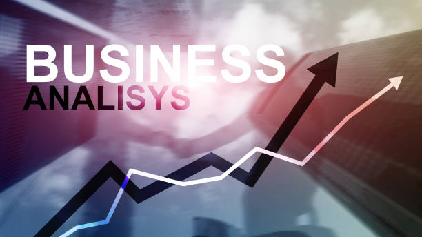istock Business analysis diagrams and graphs on virtual screen. Financial and technology concept with blurred background. 1140623793