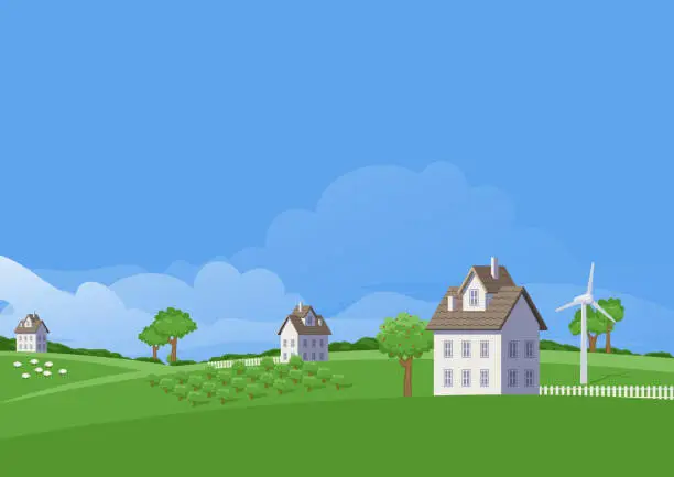Vector illustration of Countryside