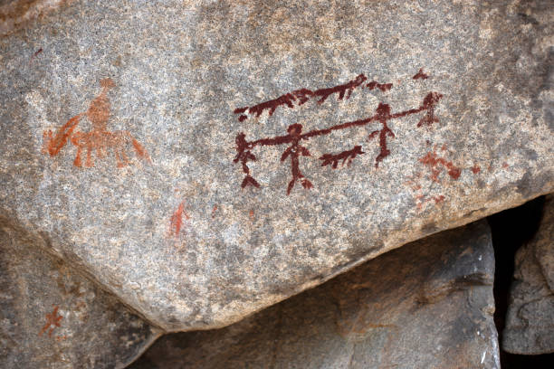 istock Cave markings near Hedley, Similkameen Valley, British Columbia 1140629206