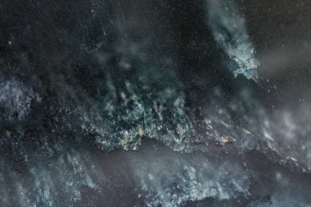 istock Macro stone mineral smoky quartz on a black background 1140633316
