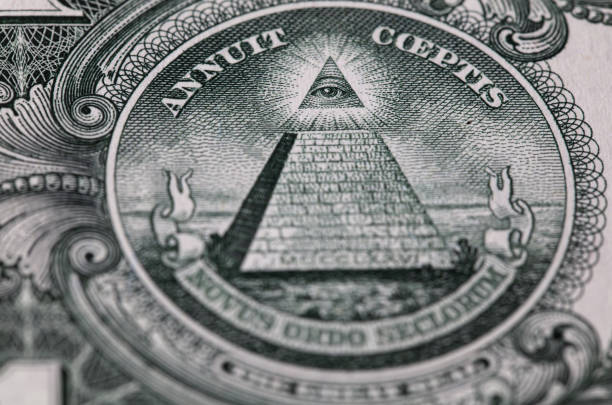 istock Closeup of back side of 1 dollar bill 1140640281