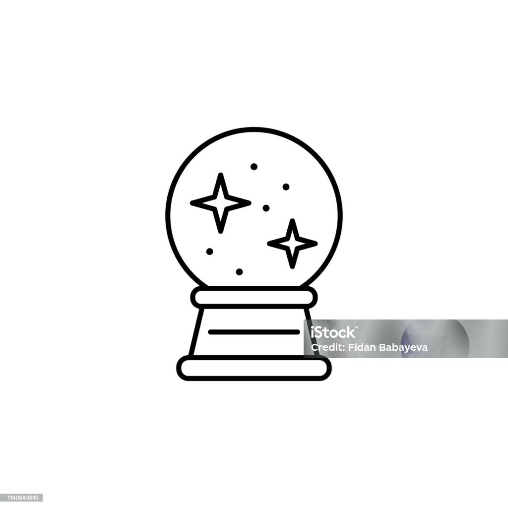 magic crystal outline icon. Signs and symbols can be used for web, logo, mobile app, UI, UX magic crystal outline icon. Signs and symbols can be used for web, logo, mobile app, UI, UX on white background Cute stock vector