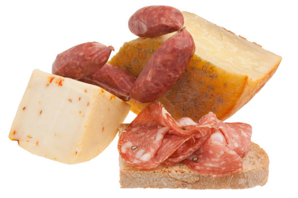 istock Salami, sausages and pecorino cheese 1140646895