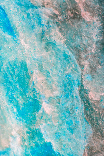 Extreme Close Up Of Blue Quartz Crystal