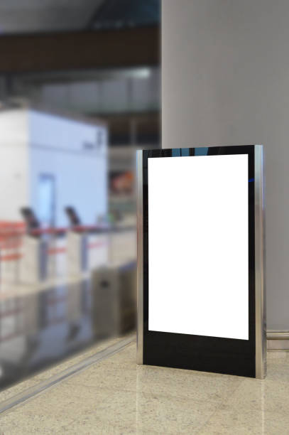 istock Blank billboard (has clipping path) at the airport 1140654028
