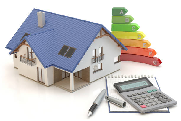 House Energy Efficiency II, 3D illustration