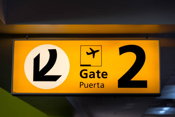 istock Airport signage sign 1140664002