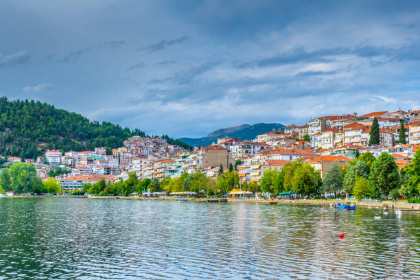 istock Waterfront of Kastoria, Greece 1140684134