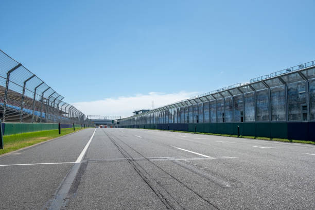 istock Generic Empty Motorsports Asphalt Racing Circuit 1140684739