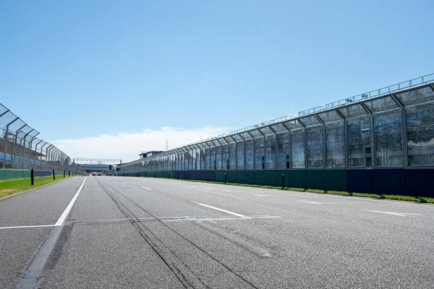 istock Generic Empty Motorsports Asphalt Racing Circuit 1140684740