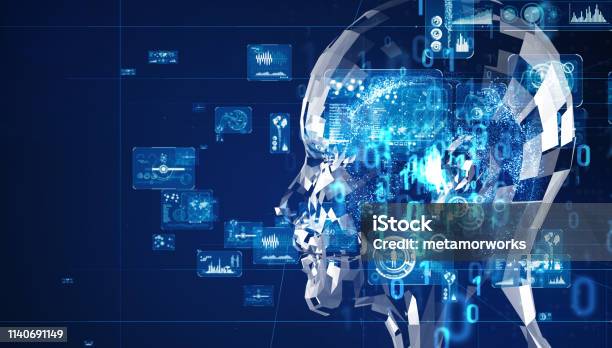 Artificial Intelligence Concept Cloud Computing Deep Learning Stock Photo - Download Image Now