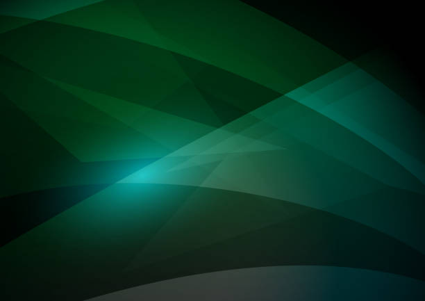 초록 녹색 배경 - abstract backgrounds elegance fractal stock illustrations