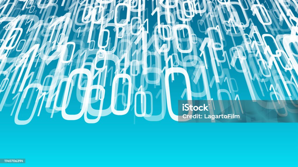 Abstract Background Binary Code Cyberspace Vector Computer Language ...