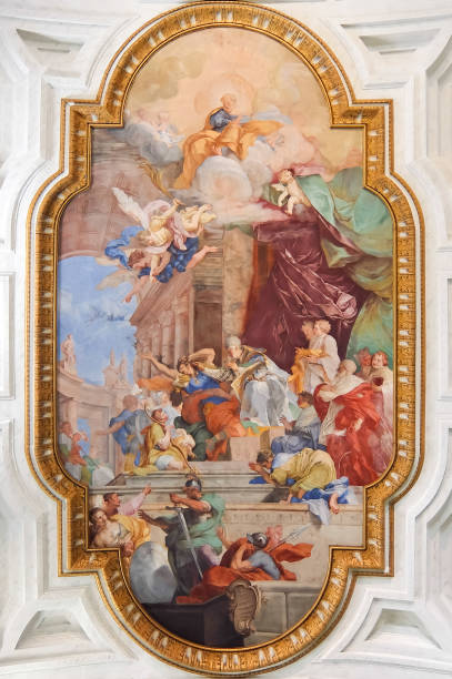 istock Ceiling of catholic church (Basilica di San Pietro in Vincoli) 1140709311