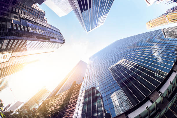istock Singapore Skyscrapers, financial district 1140709926