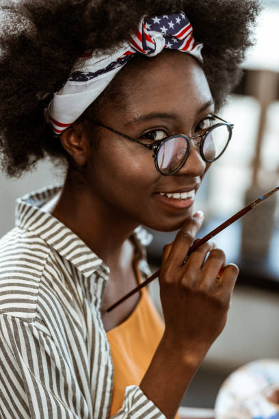 istock Beaming artist feeling excited before starting new project 1140711092