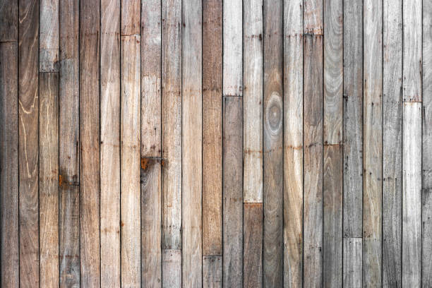 istock Brown wood plank wall texture background (natural wood patterns) for design. 1140712469