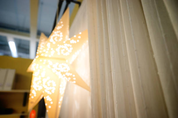 istock abstract selective focus on curtain in room decoration  and light bokeh background 1140715658