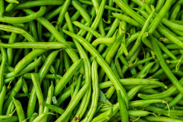 istock Green organic beans in marketplace 1140726395