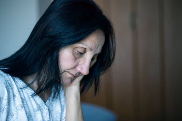 istock Stressed senior woman 1140726502