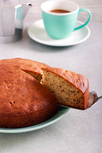istock Traditional banana cake, sliced 1140727800