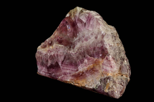 istock Macro stone mineral Fluorite on a black background 1140729759
