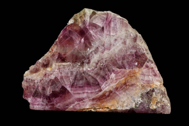 istock Macro stone mineral Fluorite on a black background 1140730585