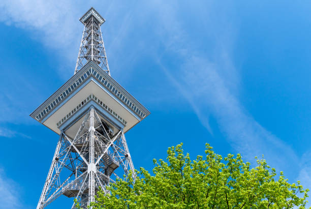 istock Low Angle View Of Communications Tower Against Sky 1140732639