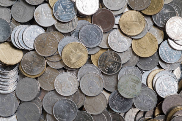 istock Full Frame Shot Of Coins 1140733142