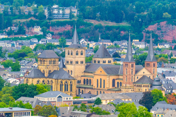 istock Cathedral in Trier viewed from Petrisberg, Germany 1140740125