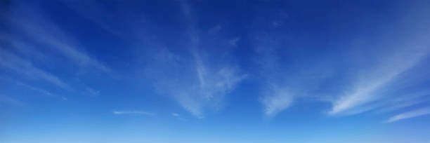 istock Panorama sky with cloud on a sunny day. 1140741671