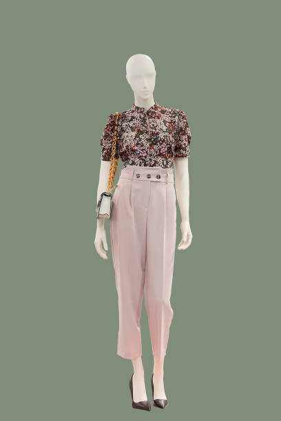 Full-length female mannequin.
