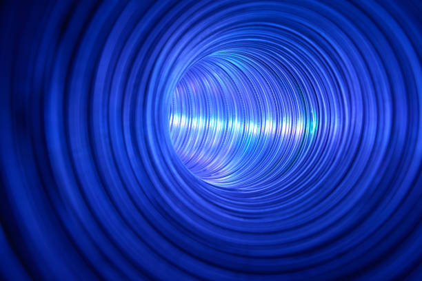 Blue vortex. stock photo