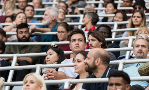 istock Sport Fans Cheering On Tribunes 1140749183