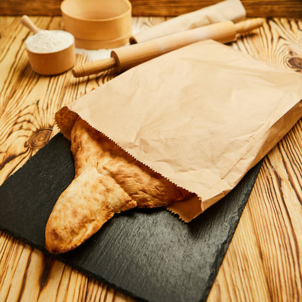 istock traditional Georgian homemade bread puri 1140749196